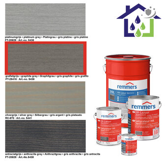 HK Lasur grey protect 20L grafitgrau