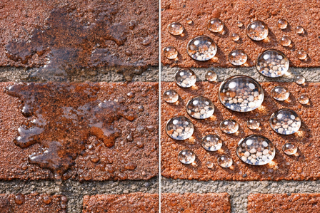 Hydrophobing effect