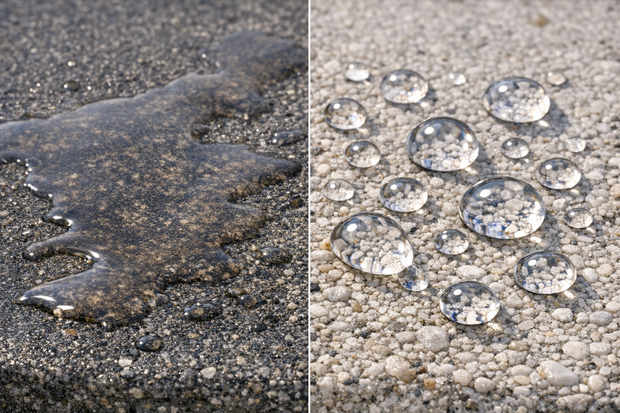 Hydrophobing effect